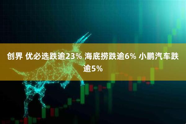 创界 优必选跌逾23% 海底捞跌逾6% 小鹏汽车跌逾5%