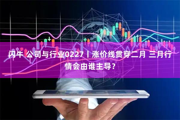 闪牛 公司与行业0227丨涨价线贯穿二月 三月行情会由谁主导？