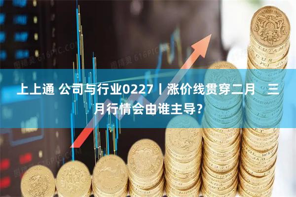 上上通 公司与行业0227丨涨价线贯穿二月   三月行情会由谁主导？